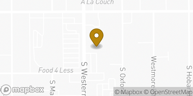 Map showing the location of Starbucks in Los Angeles, CA 90006