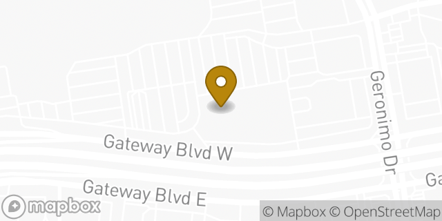 Map showing the location of Marshalls in El Paso, TX 79925