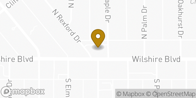 Map showing the location of Chase Bank in Beverly Hills, CA 90210