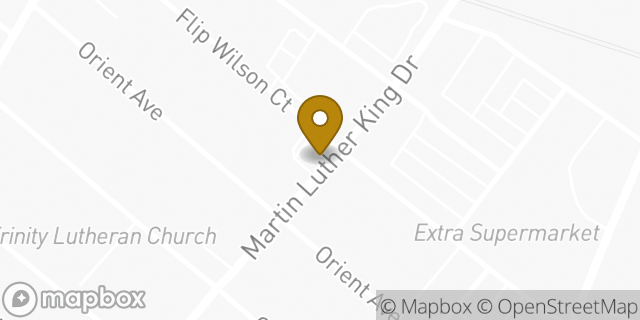 Map showing the location of Dunkin' in Jersey City, NJ 07305