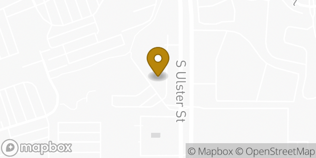 Map showing the location of Panera Bread in Denver, CO 80237