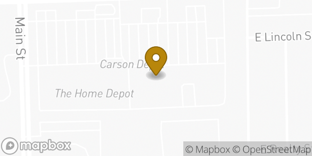 Map showing the location of Albertsons in Carson, CA 90745