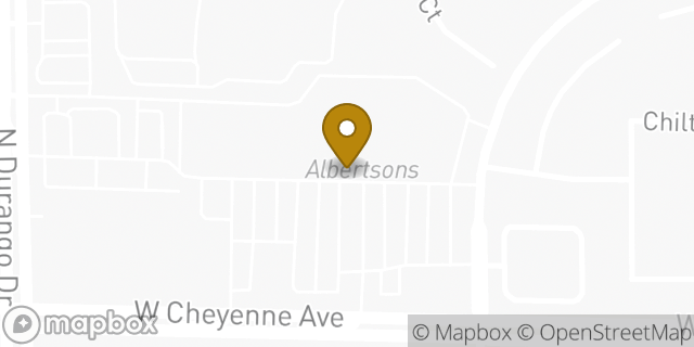 Map showing the location of Amazon Locker - Riff in Las Vegas, NV 89129