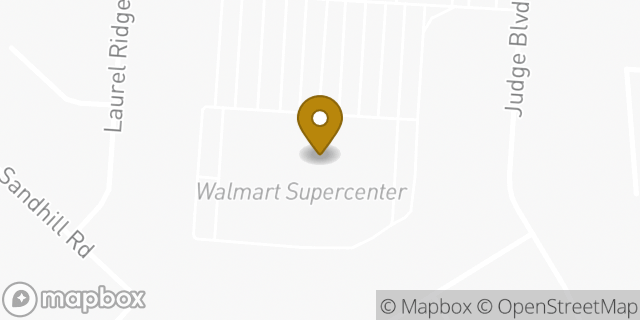 Map showing the location of Walmart in Louisville, KY 40219