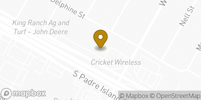 Map showing the location of EZPAWN in Corpus Christi, TX 78415