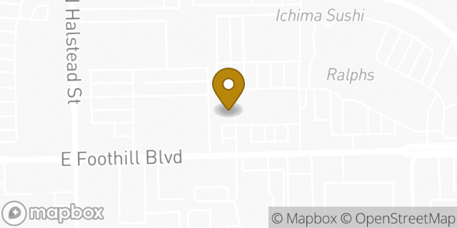 Map showing the location of Panera Bread in Pasadena, CA 91107