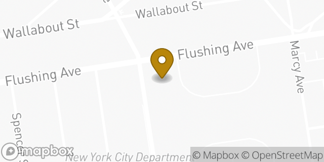 Map showing the location of Amazon Locker - Booker in Brooklyn, NY 11206