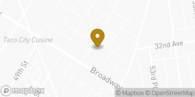 Map showing the location of Amazon Locker - Accepted in Woodside, NY 11377