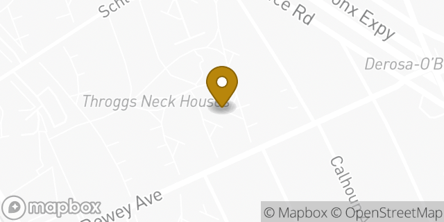 Map showing the location of Amazon Locker - Flock in Bronx, NY 10465