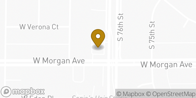 Map showing the location of Chase Bank in Milwaukee, WI 53220