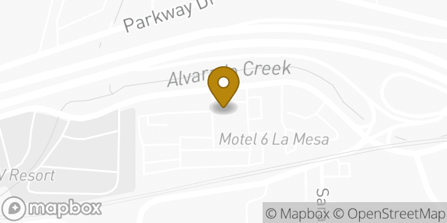 Map showing the location of Hertz in La Mesa, CA 91942