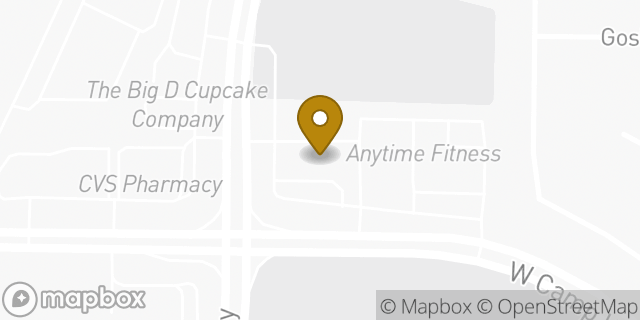 Map showing the location of Amazon Locker - Hardhat in Grand Prairie, TX 75052