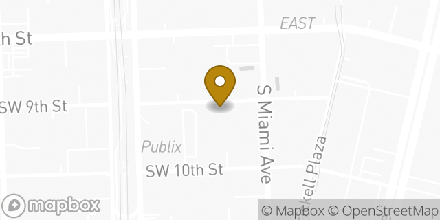 Map showing the location of Subway in Miami, FL 33130