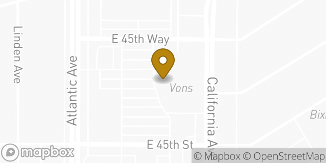 Map showing the location of Coinme in Long Beach, CA 90807