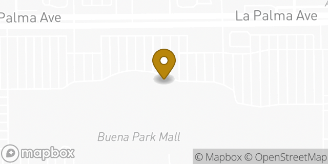 Map showing the location of Amazon Locker - Terrain in Buena Park, CA 90620