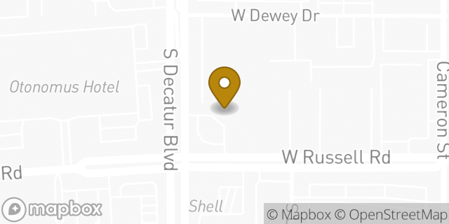 Map showing the location of 7-Eleven in Las Vegas, NV 89118