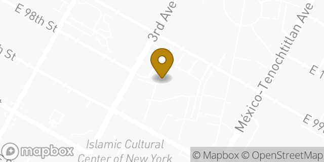 Map showing the location of Amazon Locker - Salmon in New York, NY 10029