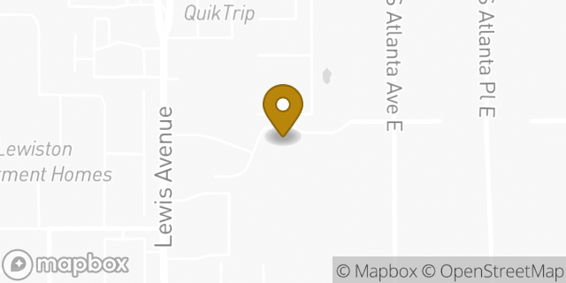 Map showing the location of Brookdale in Tulsa, OK 74105