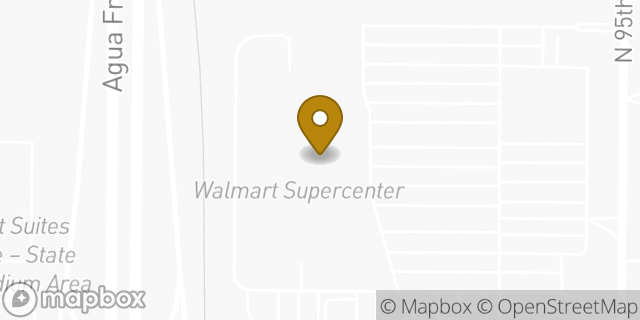 Map showing the location of Walmart in Glendale, AZ 85305