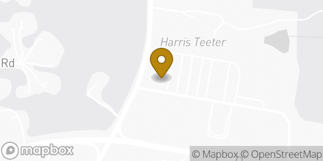 Map showing the location of Papa Johns Pizza in Wake Forest, NC 27587