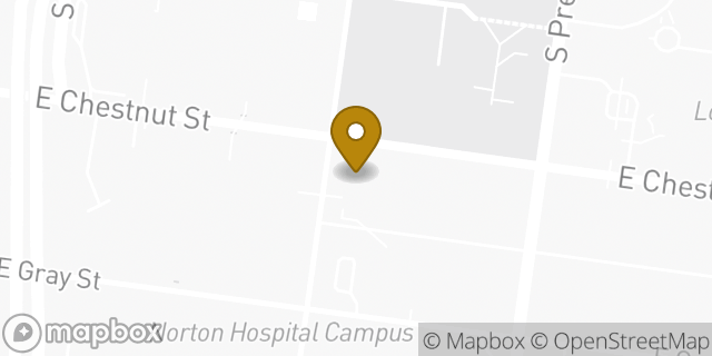 Map showing the location of Chase Bank Downtown Louisville in Louisville, KY 40202