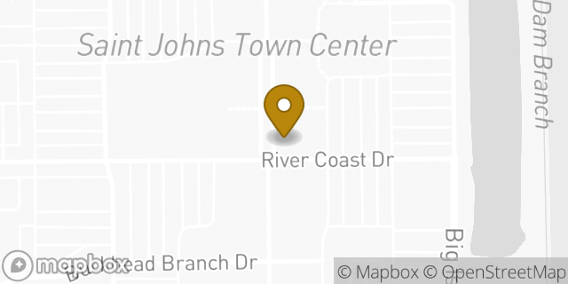 Map showing the location of Levi's in Jacksonville, FL 32246
