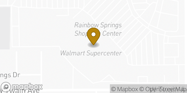 Map showing the location of Walmart in Las Vegas, NV 89103