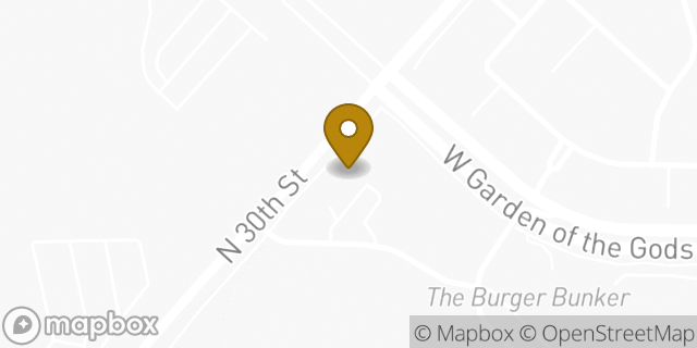 Map showing the location of Amazon Locker - Tanisha in Colorado Springs, CO 80907