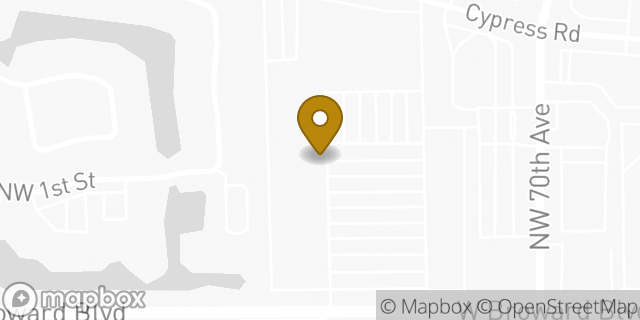 Map showing the location of Amazon Locker - Lepus in plantation, FL 33317