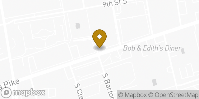 Map showing the location of Starbucks in Arlington, VA 22204