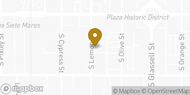 Map showing the location of American Legion Post 132 in Orange, CA 92866