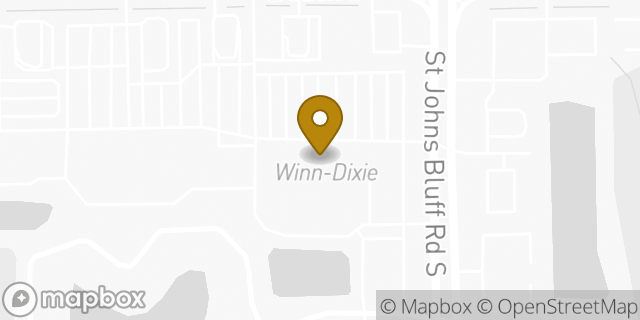 Map showing the location of Winn Dixie in Jacksonville, FL 32246