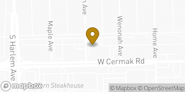 Map showing the location of Panera Bread in Berwyn, IL 60402