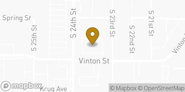 Map showing the location of ATM Walgreens in Omaha, NE