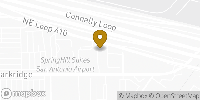 Map showing the location of Days Inn in San Antonio, TX 78216