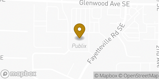 Map showing the location of Publix in Atlanta, GA 30316