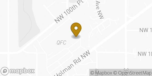 Map showing the location of Amazon Locker - Accrument in Seattle, WA 98117
