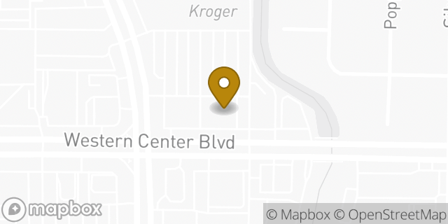 Map showing the location of Kroger Fuel Center in Fort Worth, TX 76137