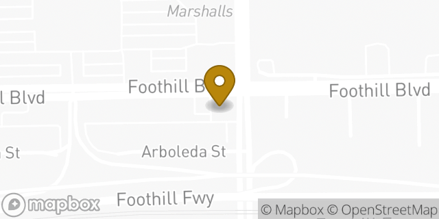 Map showing the location of Chase Bank in Pasadena, CA 91107