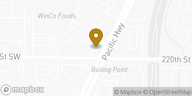 Map showing the location of Starbucks in Edmonds, WA 98026
