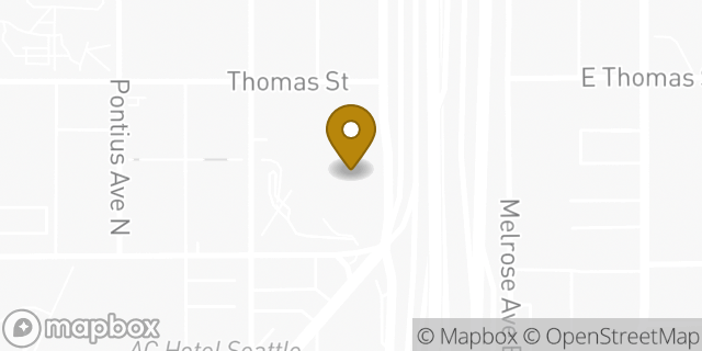 Map showing the location of REI in Seattle, WA 98109