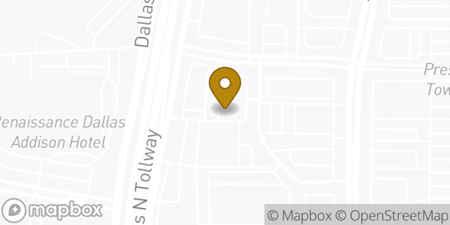 Map showing the location of Hotworx in Dallas, TX 75248