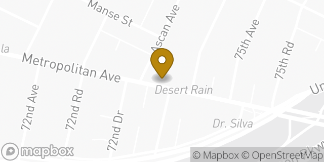 Map showing the location of Forest Hills American Legion Post in New York, NY 11375