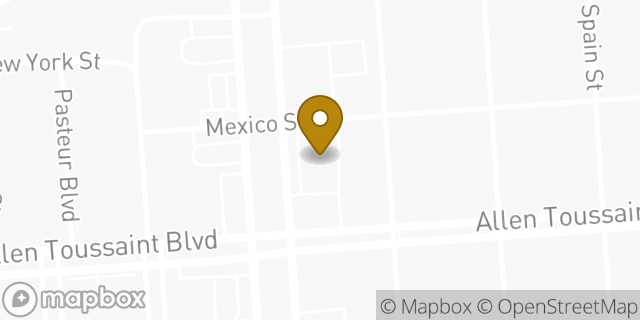 Map showing the location of ATM Walgreens in New Orleans, LA 70117
