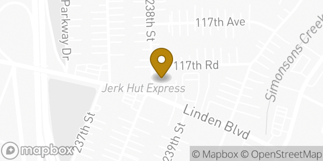 Map showing the location of Dunkin' in Elmont, NY 11003