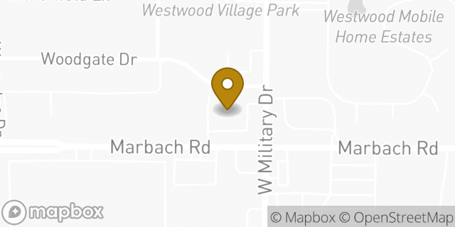 Map showing the location of ATM Walgreens in San Antonio, TX