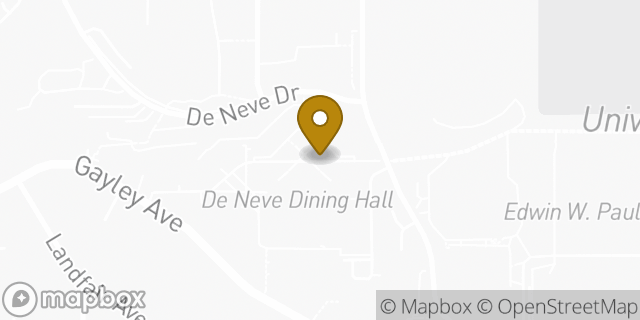 Map showing the location of Amazon Locker - DeNeve in Los Angeles, CA 90024
