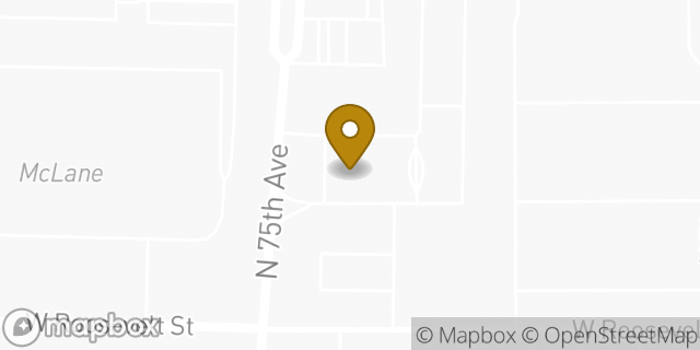 Map showing the location of Penske Truck Rental in Phoenix, AZ 85043