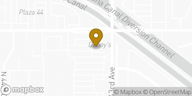 Map showing the location of Subway in Glendale, AZ 85302