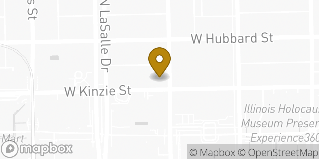 Map showing the location of Citibank in Chicago, IL 60654